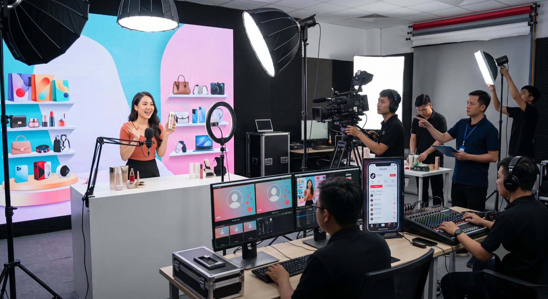 Thuê ê kíp livestream bán hàng